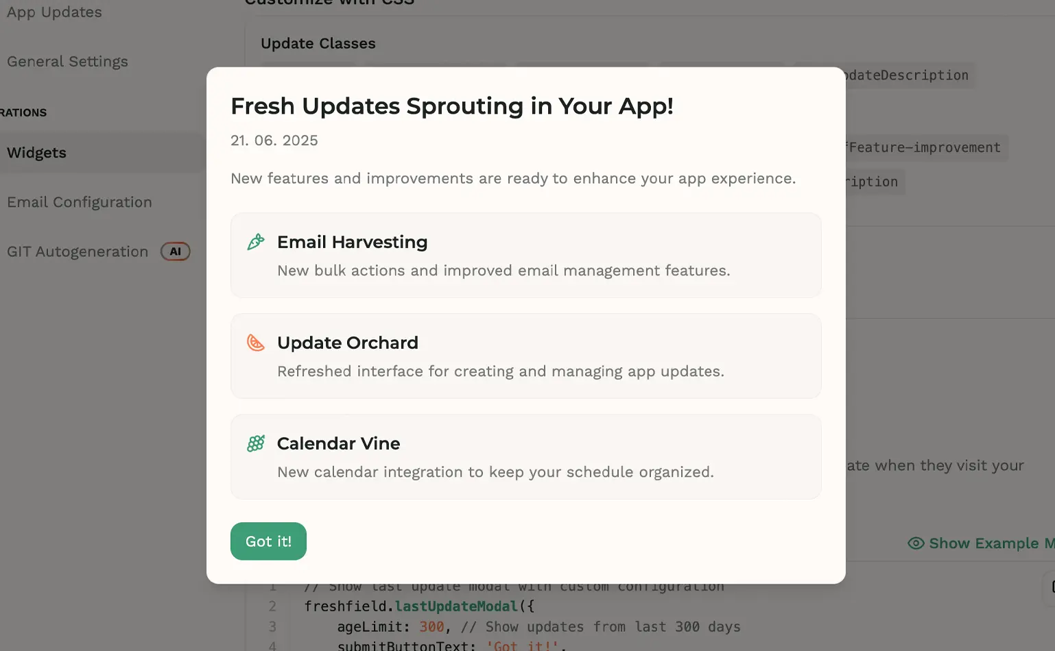 custom widgets in your app